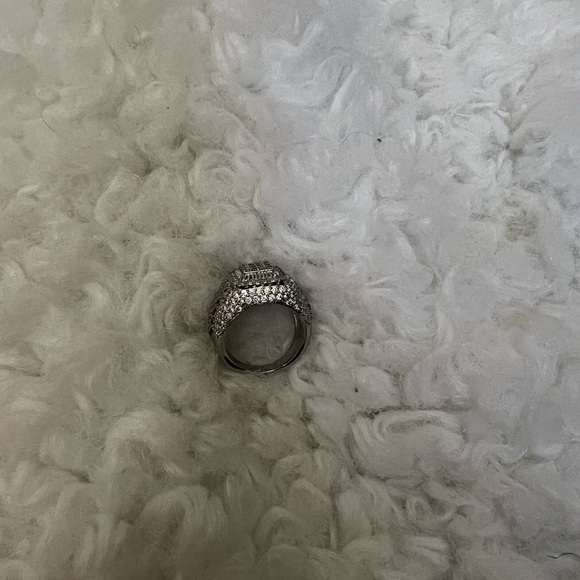 NEW GEOMETRIC SILVER COLOR RING - Picture 6 of 7